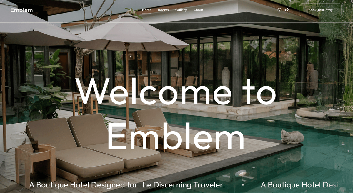 Emblem Pixpa's real estate website template