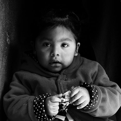 Portrait d'un jeune enfant du Pérou