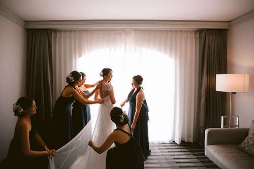 Bride Getting Ready
