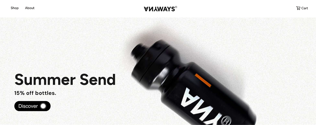 e-commerce website van Anyways