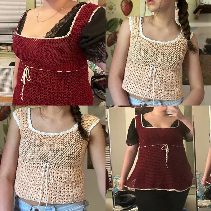 Babydoll Top- Crochet PDF Pattern