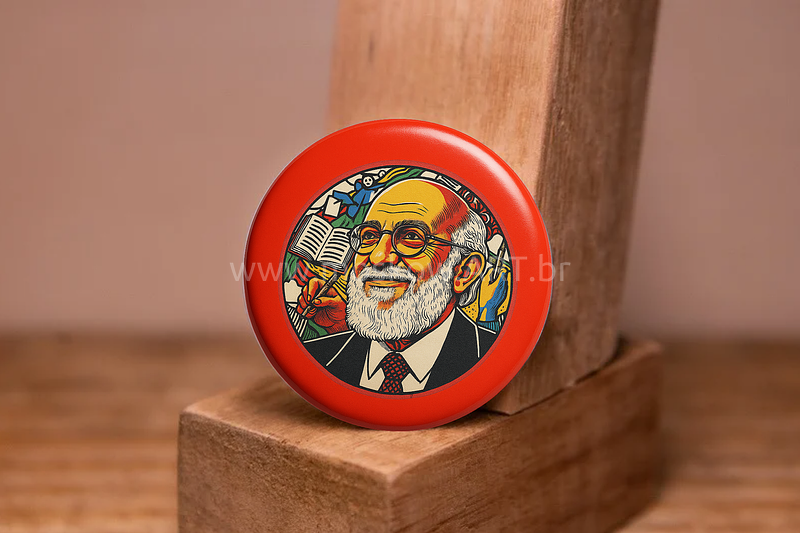 Botom e Imã "Paulo Freire"