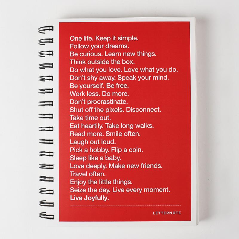 THE LETTERNOTE MANIFESTO - 2017 ORGANISER