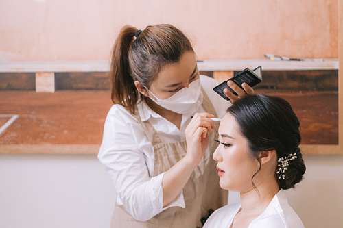 Bride Getting Ready