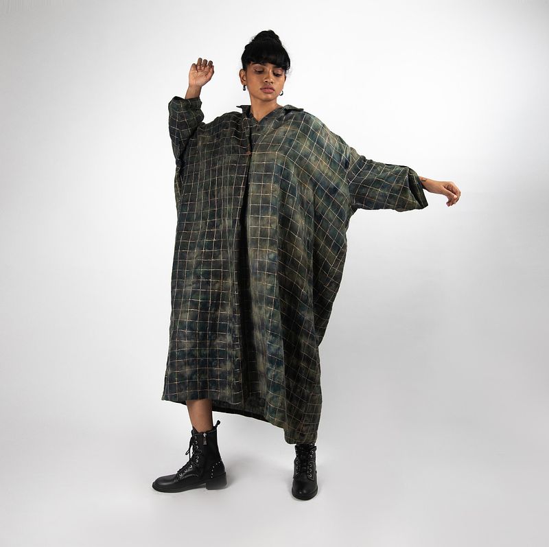 Chequered Choga Dress