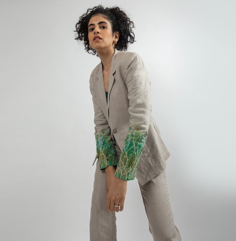 Ice Creeper Embroidered Blazer