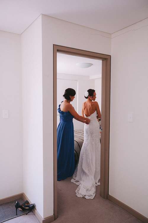 Bride Getting Ready