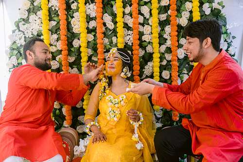 Traditional Bangladesh Gaye Holud Ceremony