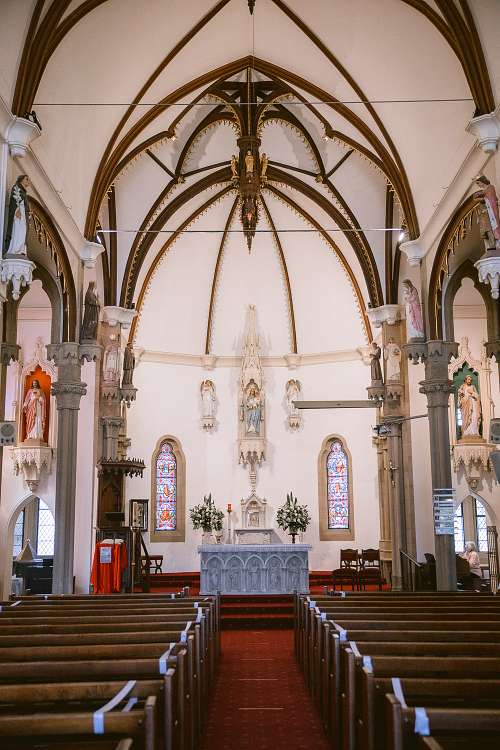 Church Wedding Ceremony at Holy Name of Mary