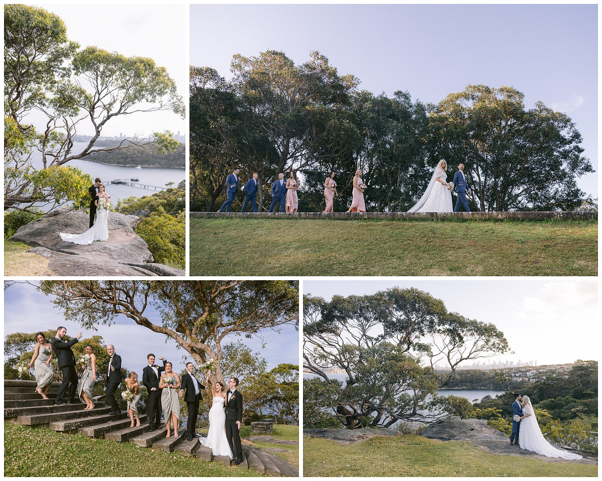 Wedding photos at Georges Head Lookout Gunners Barracks Mosman.