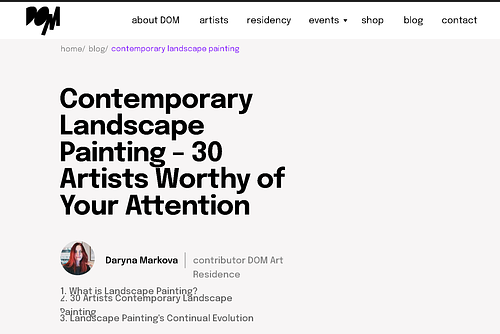 Contemporary Landscape Painting &ndash; 30 Artists Worthy of Your Attention