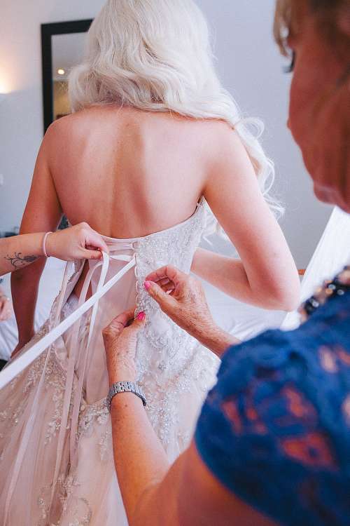 Bride Getting Ready