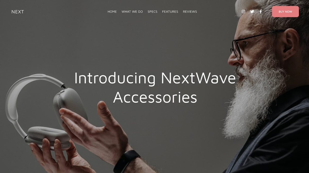 homepage of nextwave