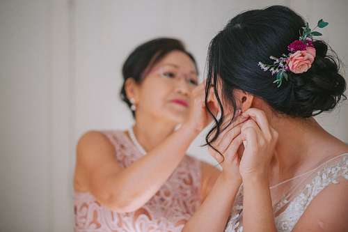Bride Getting Ready
