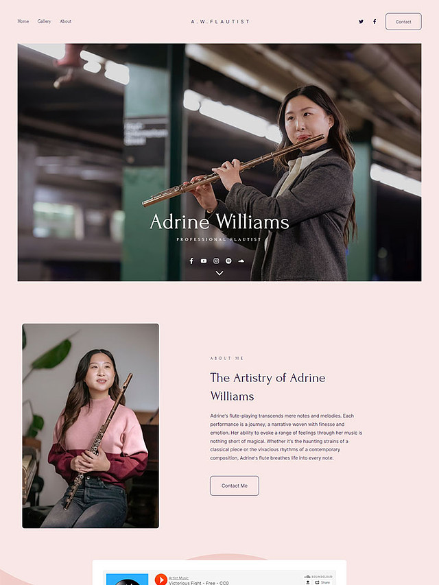 Refrain - Pixpa Portfolio Website Templates