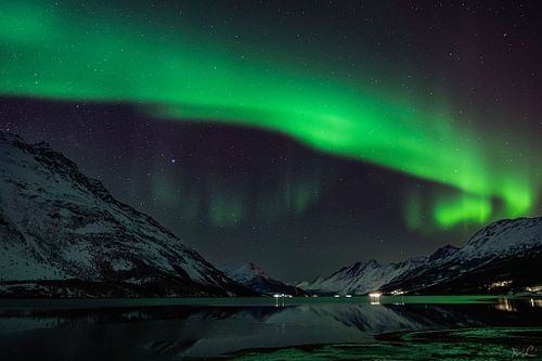 Aurora Swirls over Ullsfjord