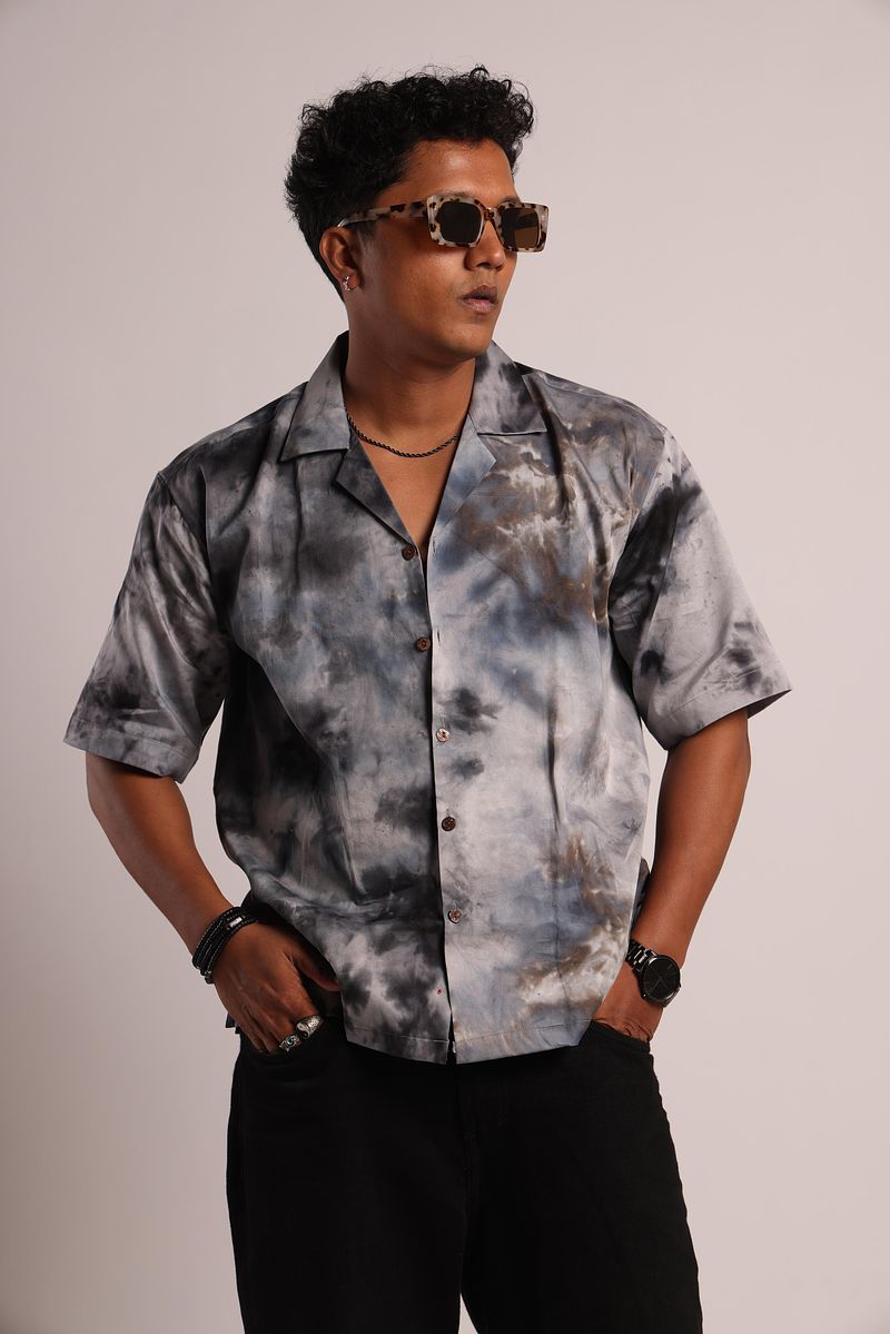 Relaxed Fit Cuban Collar Shirt