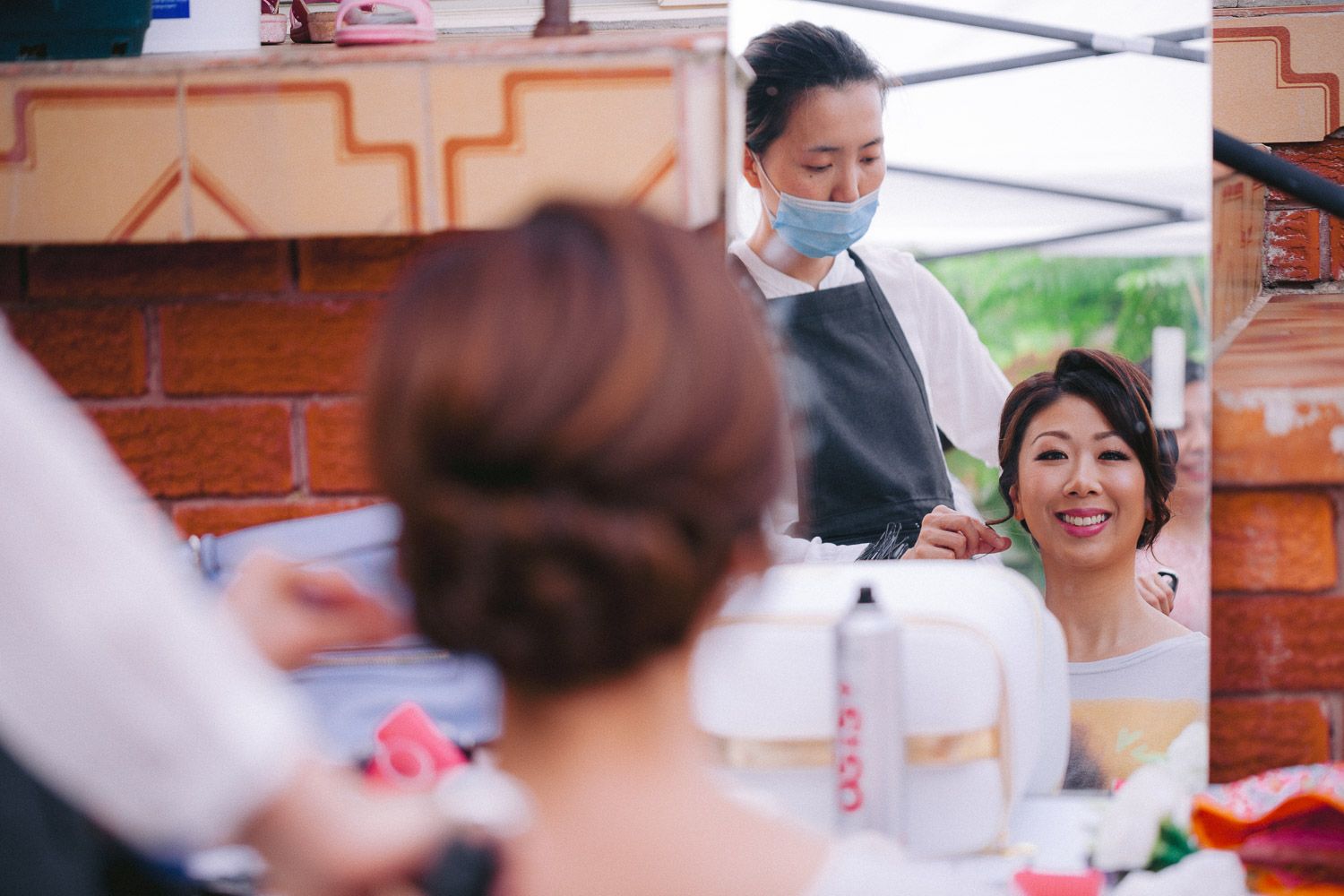 Bride Getting Ready