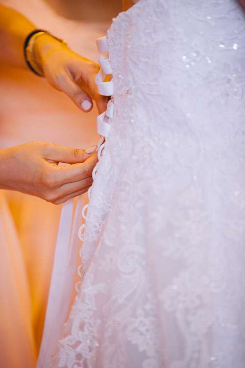 Bride Getting Ready