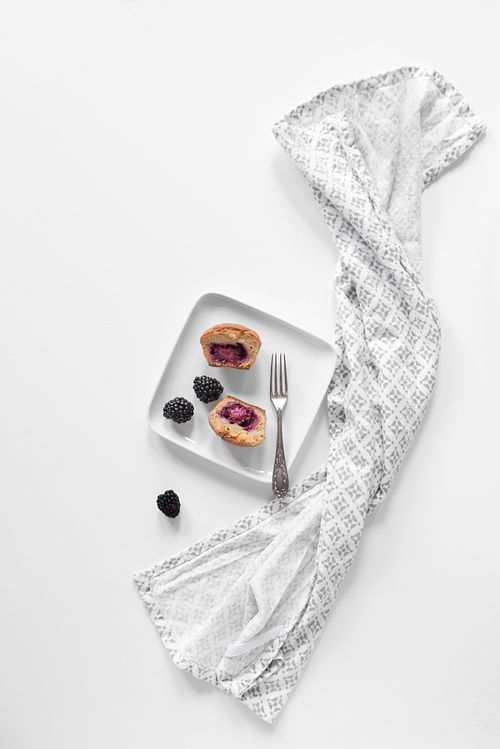 Muffins in minimalist photo