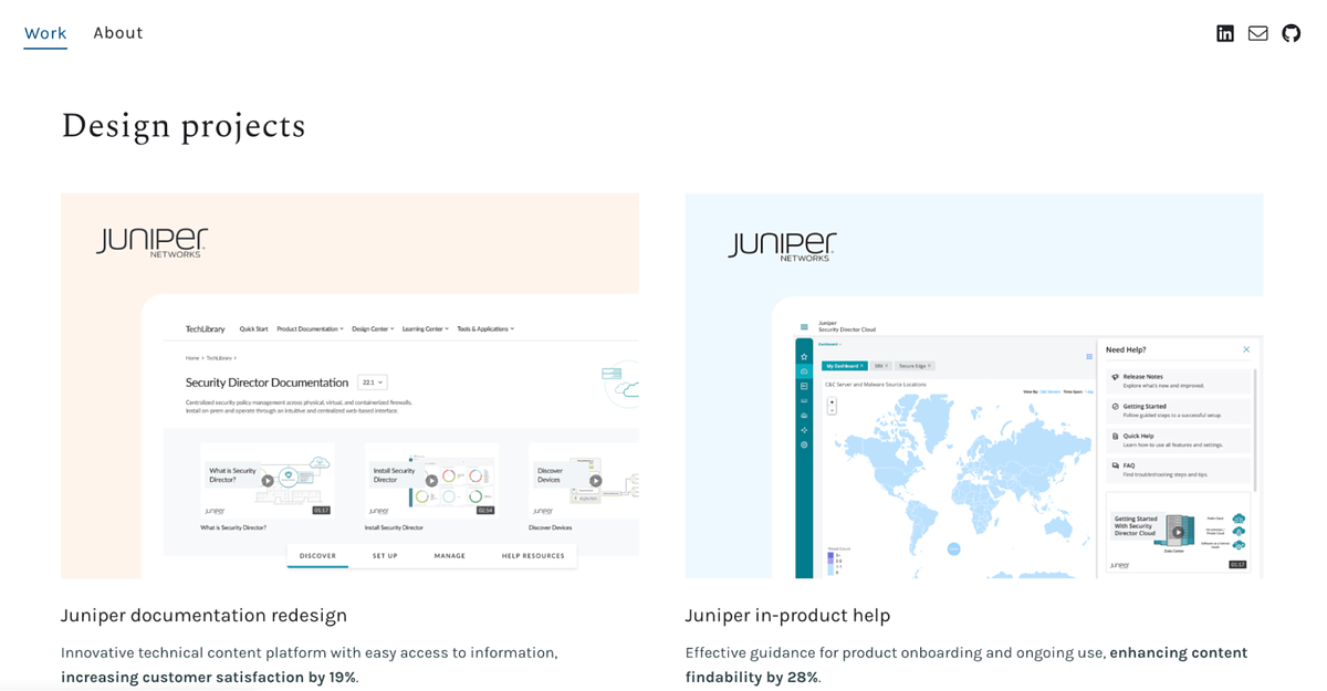 Site Web du portfolio de la créatrice de produits Erin Lee