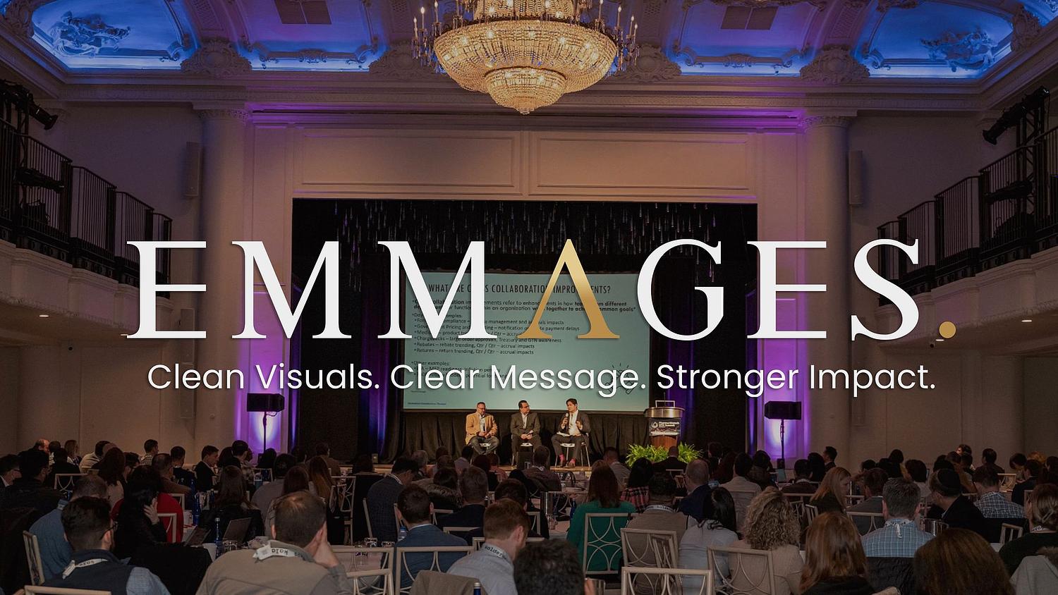 Corporate conference audience and leadership panel discussion inside a large ballroom event venue, photographed by Philadelphia corporate event photographer Emmages