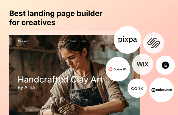 Image showing some of the best landing page builder for creativess
