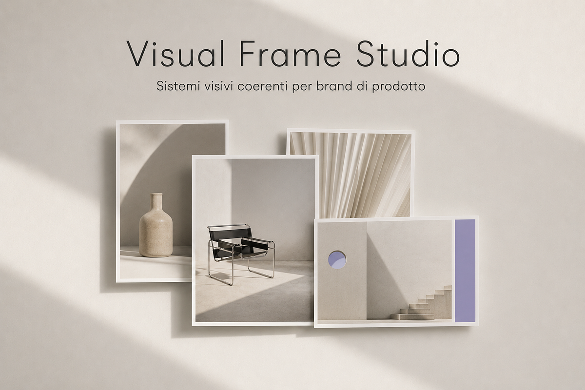 Sistemi visivi per brand di prodotto | Visual Frame Studio