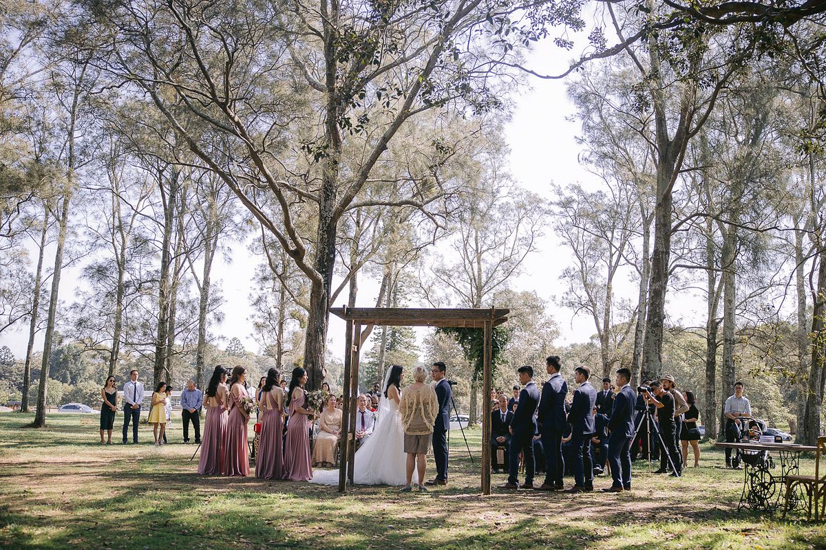 Wedding Ceremony at Pine Grove Centennial Park