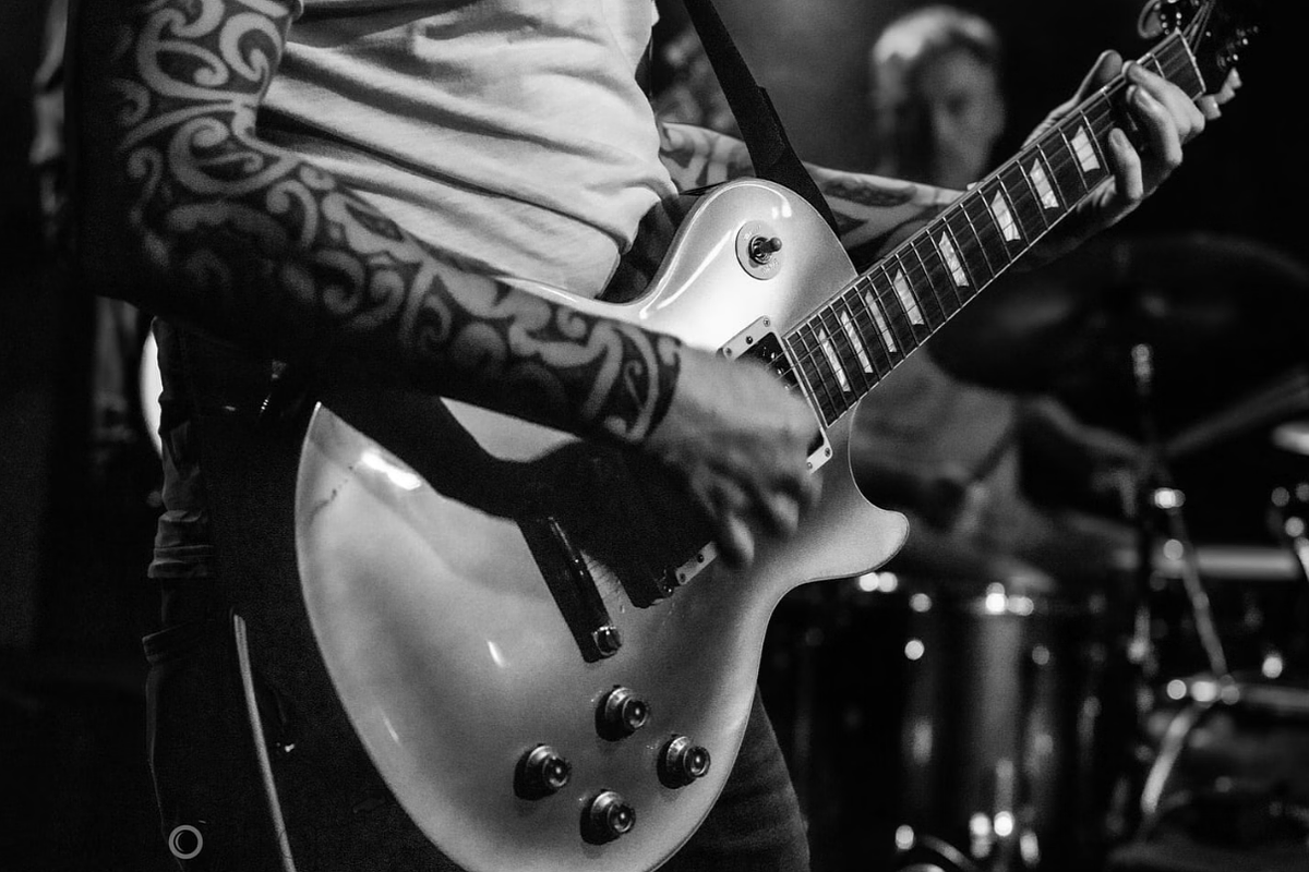 Musician with Electric Guitar