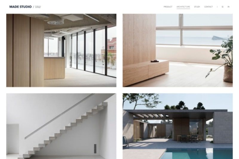 Wykonane portfolio architekta studia
