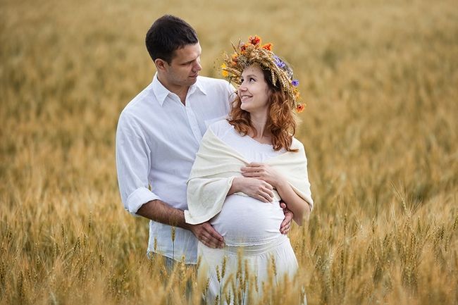 Photographie de maternité de couple