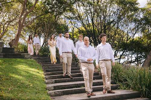 Wedding ceremony at Bradleys Head Amphitheatre