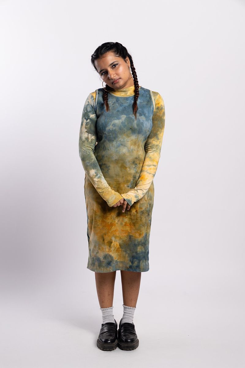 Ribbed Dress - Golden Hour