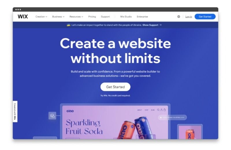 Wix website builder