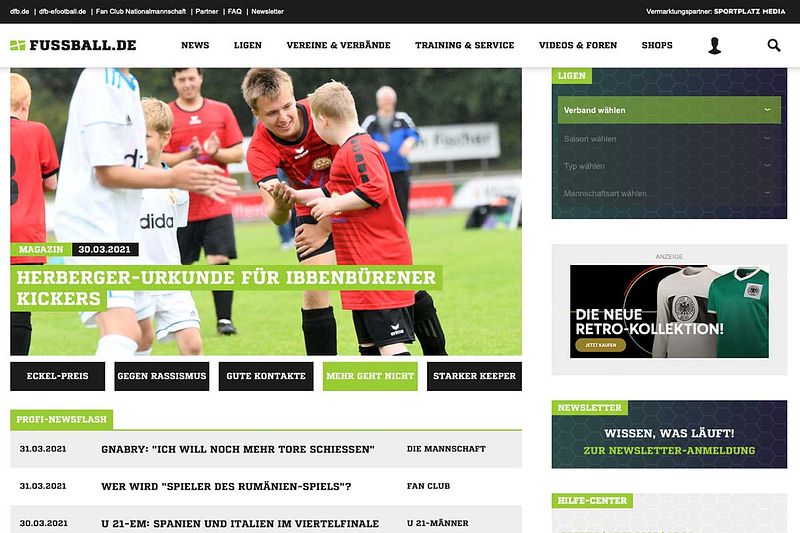 Fussball.de: Sepp-Herberger-Urkunde für Ibbenbürener Kickers