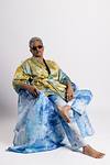Linen Satin Kimono Jacket - Golden Hour