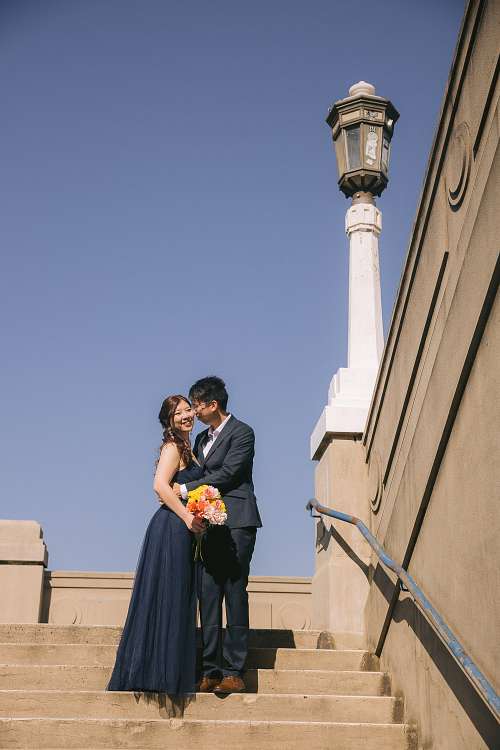 Engagement photo at Harbour Bridge