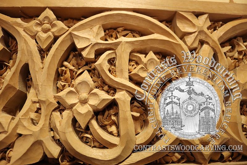Carving St. Joseph's Monogram