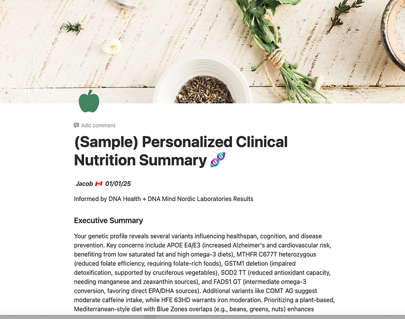 Clinical Healthspan and Neuro Genetics Bundle