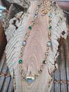 Strass charms kitten necklace