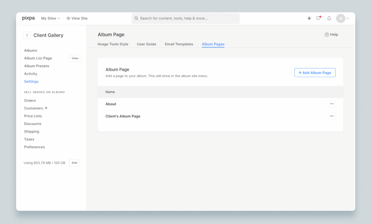 Popraw jakość obsługi klienta dzięki spersonalizowanym stronom albumów
