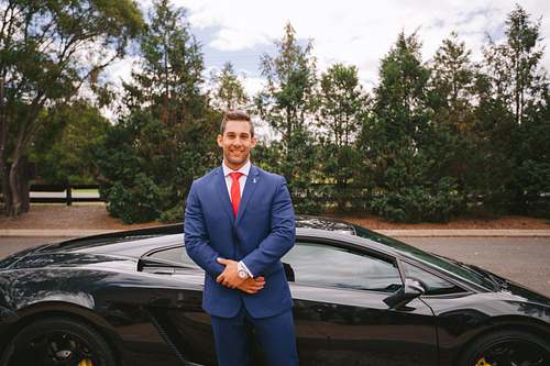 Groom Getting Ready