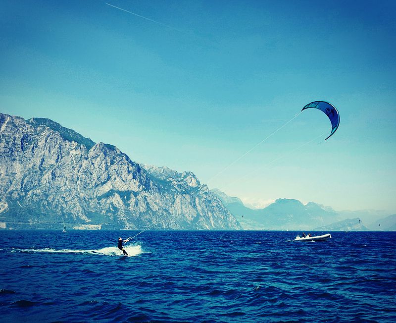 Kitesurfing at Lake Garda