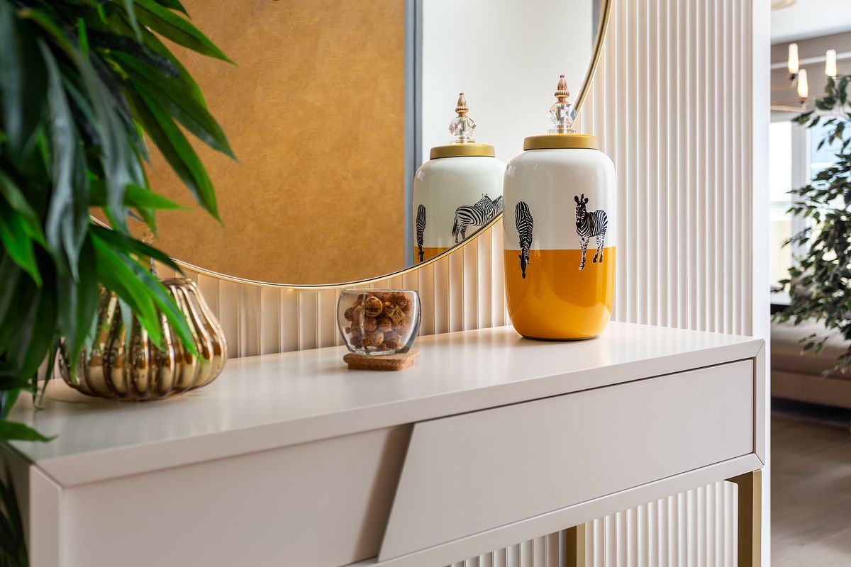 Fotografia de no Apartamento Montijo, destacando a decoração com Estilo Africano.