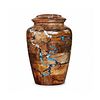 Thunder Strikes Design Wooden Urn for Ashes – Natural Handmade