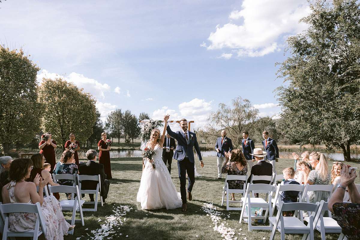Wedding Ceremony at Waldara Farm Blue Mountains