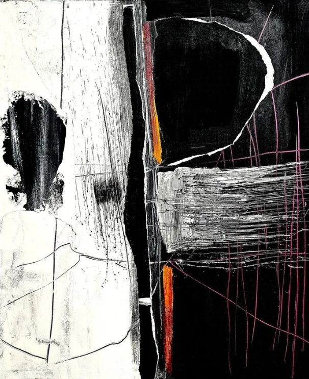 art work: mixed media on canvas by Dieter Langer