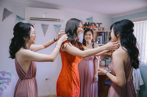 Bride Getting Ready