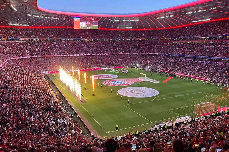 Ibb-Kickers on Tour: Gänsehaut in der Allianz Arena